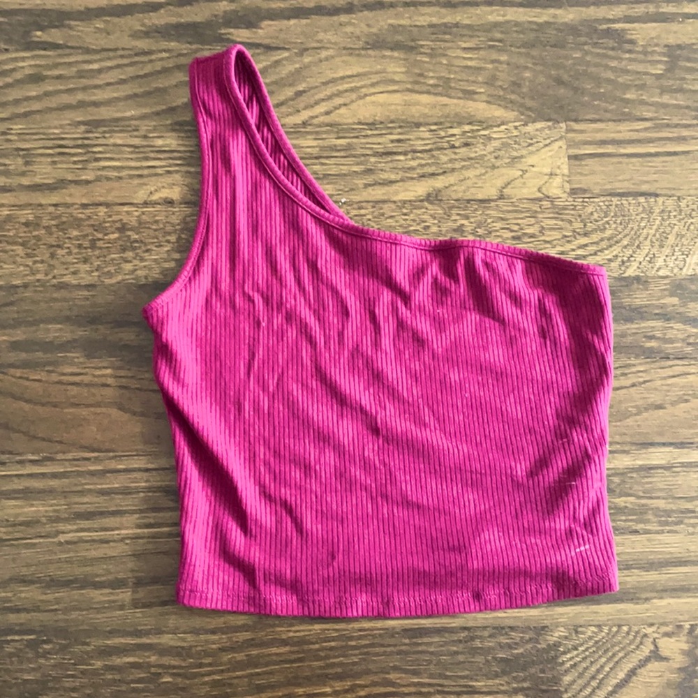 Maroon Crop Top